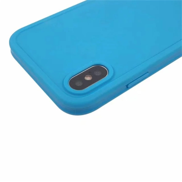 For iPhone X / XS Waterproof Pure Color Soft Protector Case