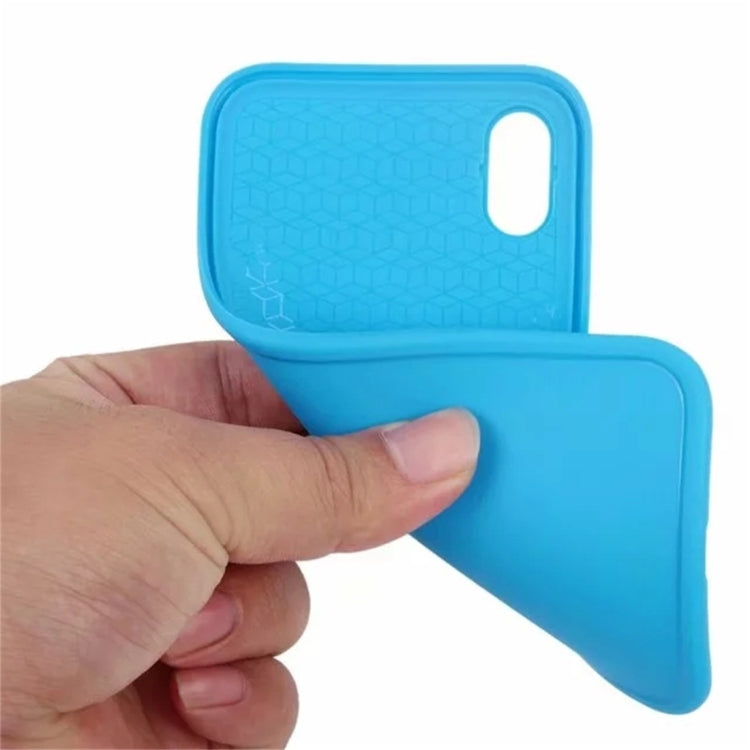 For iPhone X / XS Waterproof Pure Color Soft Protector Case