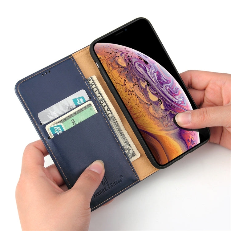 For iPhone X / XS Dermis Texture PU Horizontal Flip Leather Case with Holder & Card Slots & Wallet