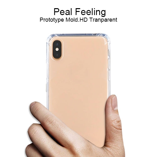 For iPhone X / XS Four-Corner Shockproof Ultra-Thin Transparent TPU Case