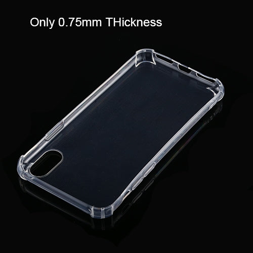 For iPhone X / XS Four-Corner Shockproof Ultra-Thin Transparent TPU Case