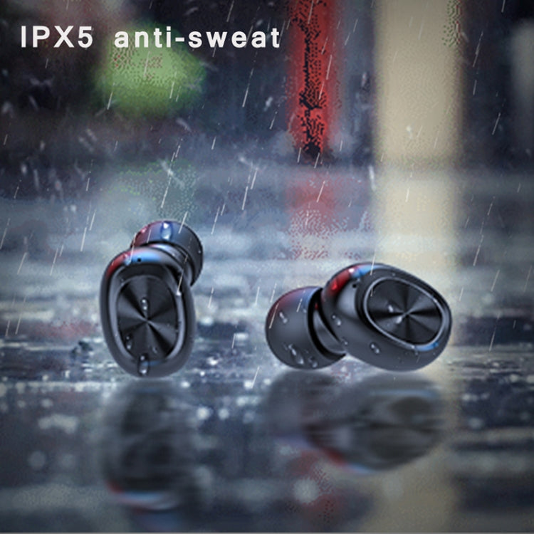 263 TWS CVC8.0 Noise Cancelling Bluetooth Earphone with Charging Box, Support Touch & Three-screen LED Battery Display & Phone Holder & Power Bank & HD Call & Voice Assistant(Black)