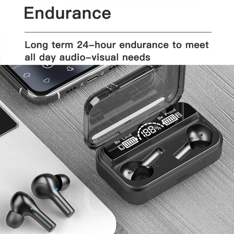 278 TWS External Noise Cancelling Touch Bluetooth Earphone with Charging Box, Support