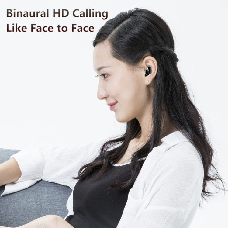 A9 TWS CVC8.0 and DSP Dual Noise Cancelling Bluetooth Earphone with Magnetic Charging Box & LED Digital Display, Support Touch & HD Call & Siri & Power Bank(Black)