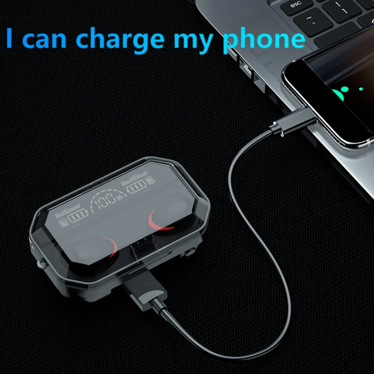 A17 TWS CVC8.0 and DSP Dual Noise Cancelling Touch Bluetooth Earphone with Magnetic Charging Box, Support Three-screen LED Power Display & Flashlight & HD Call & Siri & Power Bank(Black)