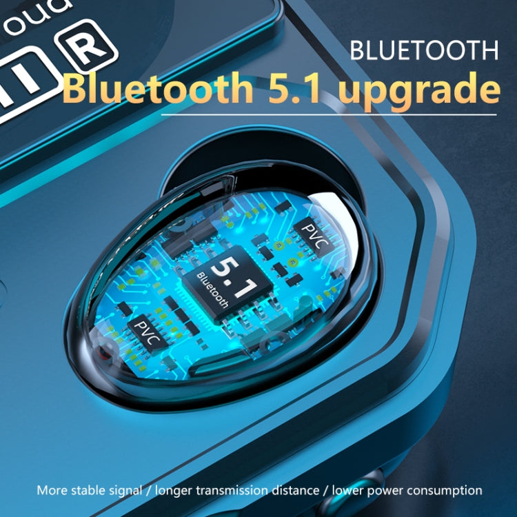 A17 TWS CVC8.0 and DSP Dual Noise Cancelling Touch Bluetooth Earphone with Magnetic Charging Box, Support Three-screen LED Power Display & Flashlight & HD Call & Siri & Power Bank(Black)
