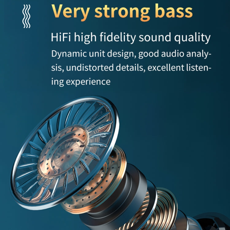 A17 TWS CVC8.0 and DSP Dual Noise Cancelling Touch Bluetooth Earphone with Magnetic Charging Box, Support Three-screen LED Power Display & Flashlight & HD Call & Siri & Power Bank(Black)