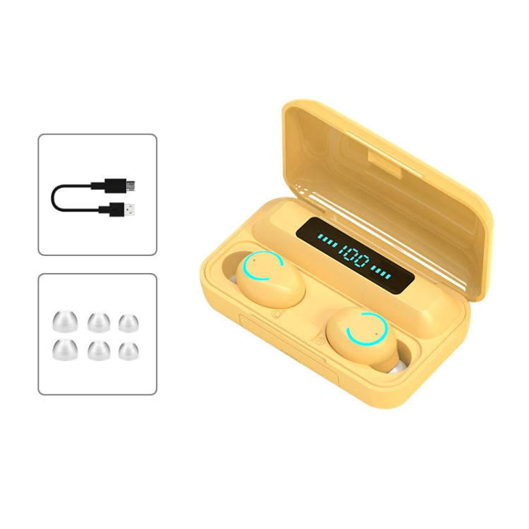 F9-9 TWS CVC8.0 Noise Cancelling Bluetooth Earphone with Charging Box, Support Touch Lighting Effect & Three-screen LED Power Display & Power Bank & Mobile Phone Holder & HD Call & Voice Assistant