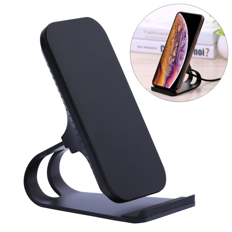 HQ-W8 10W Aluminum Alloy Qi Standard Wireless Mobile Phone Charging Stand Charger, For iPhone, Huawei, Xiaomi, HTC, Sony and Other Smart Phones