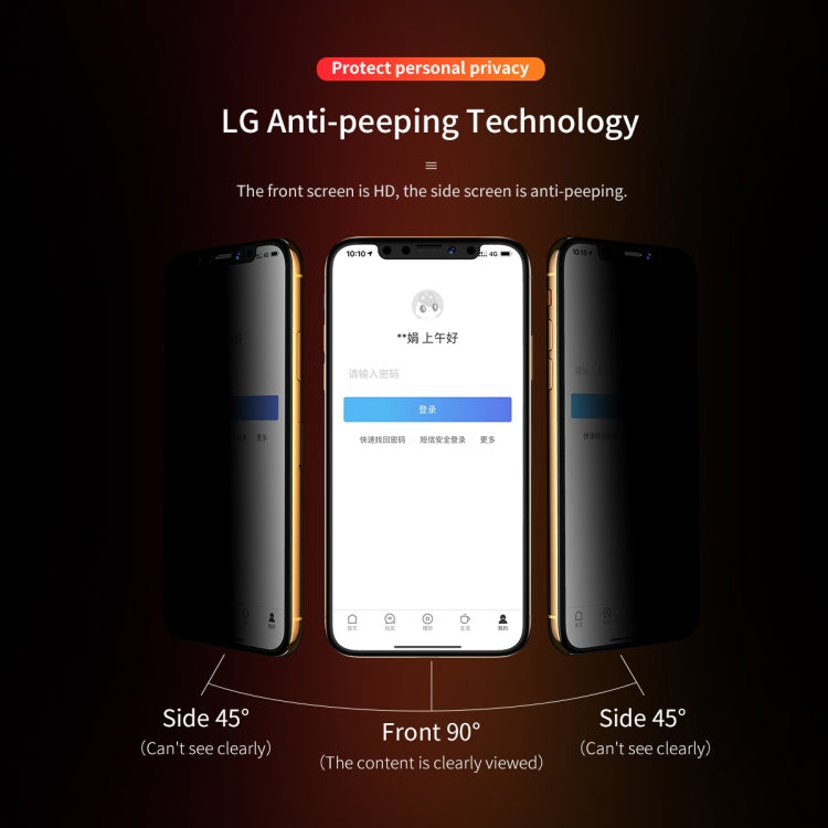 For iPhone X / XS ROCK 9H 0.3mm HD Curved Anti-glare Full Screen Tempered Glass Film (Black)