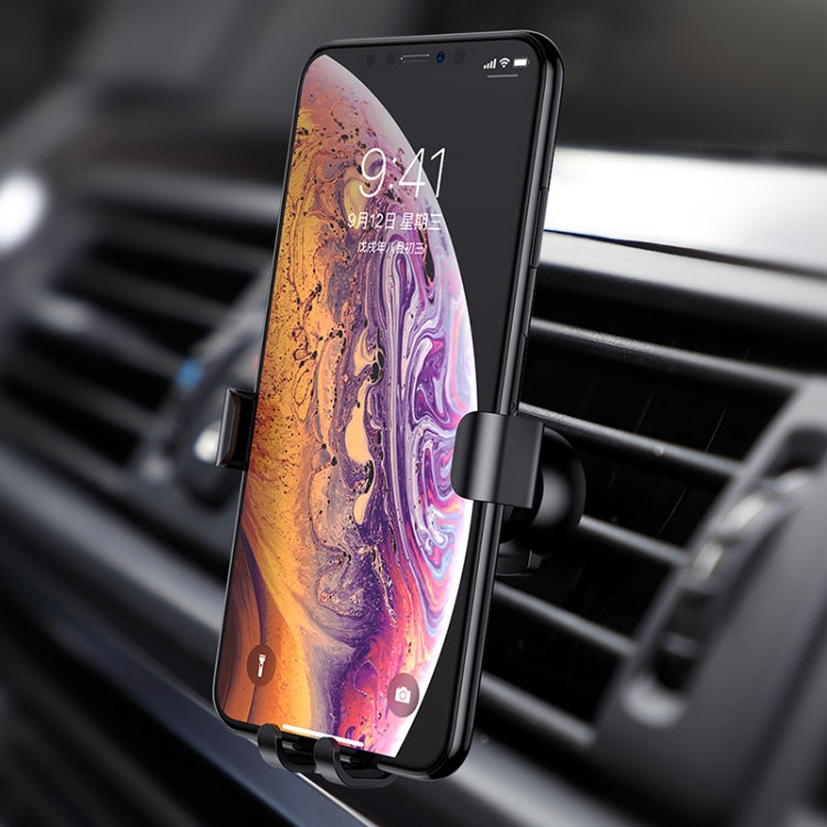 JOYROOM JR-ZS178 Gravity Car Mount Phone Holder, For iPhone, Galaxy, Sony, Lenovo, HTC, Huawei and other 4.0-6.5 inch Smartphones (Black)