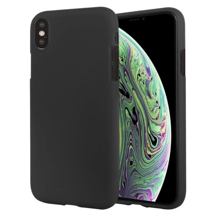For iPhone XS GOOSPERY SOFT FEELING Liquid TPU Drop-proof Soft Case