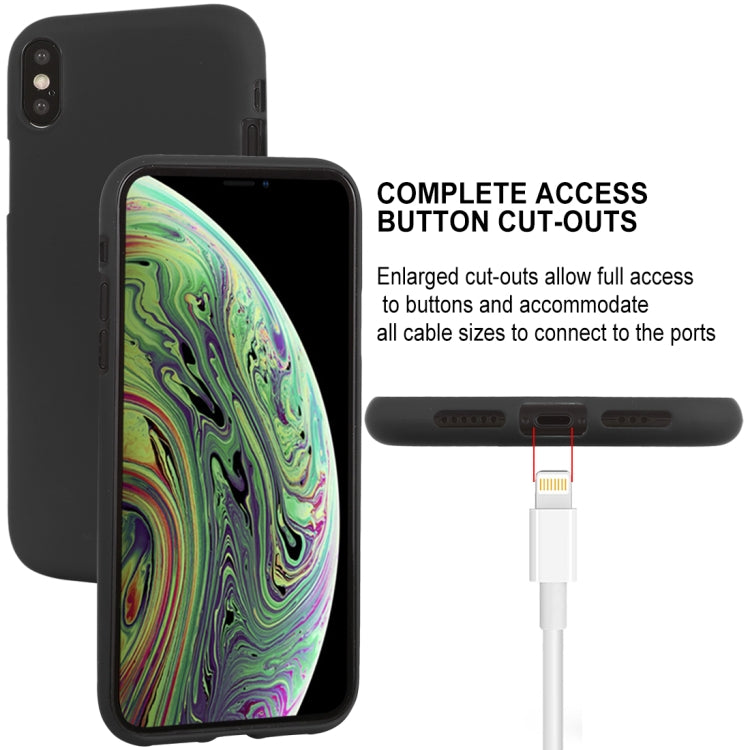 For iPhone XS GOOSPERY SOFT FEELING Liquid TPU Drop-proof Soft Case