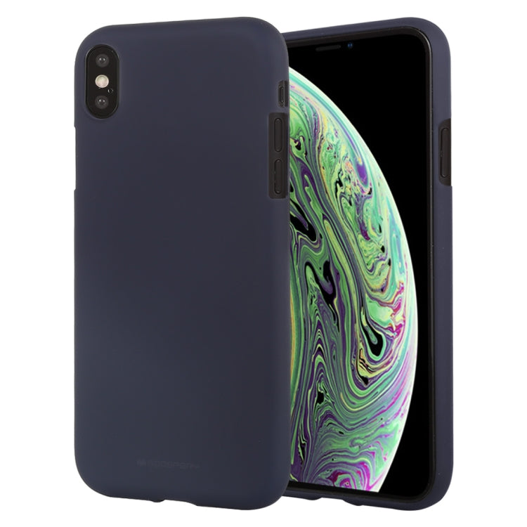 For iPhone XS GOOSPERY SOFT FEELING Liquid TPU Drop-proof Soft Case