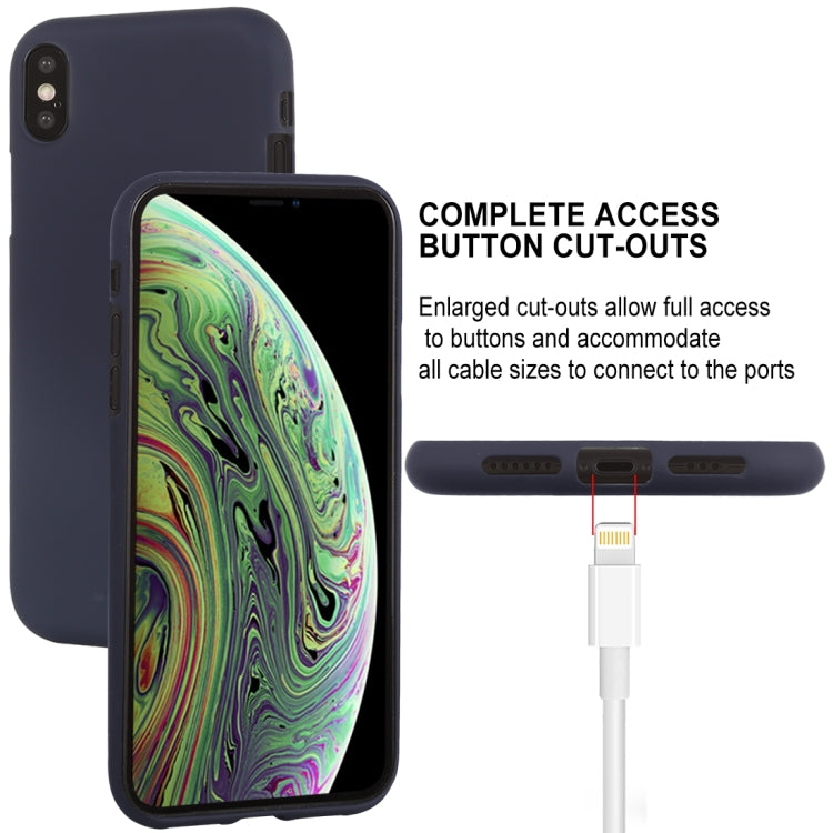 For iPhone XS GOOSPERY SOFT FEELING Liquid TPU Drop-proof Soft Case
