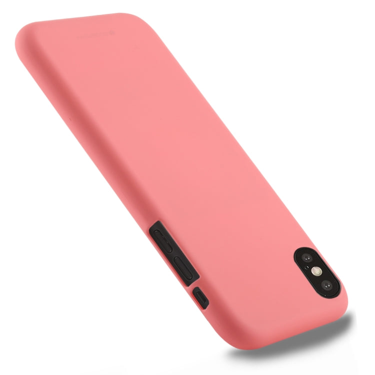 For iPhone XS GOOSPERY SOFT FEELING Liquid TPU Drop-proof Soft Case