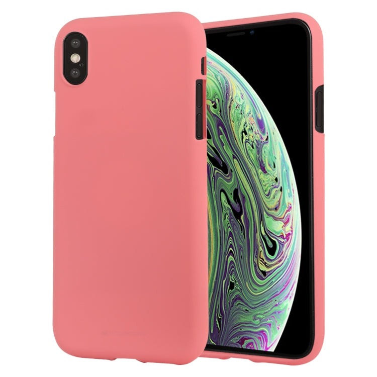 For iPhone XS GOOSPERY SOFT FEELING Liquid TPU Drop-proof Soft Case