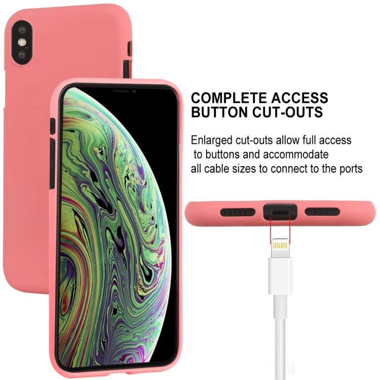 For iPhone XS GOOSPERY SOFT FEELING Liquid TPU Drop-proof Soft Case