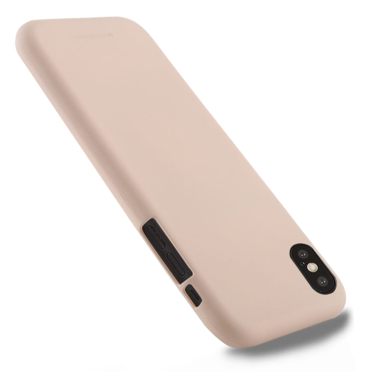 For iPhone XS GOOSPERY SOFT FEELING Liquid TPU Drop-proof Soft Case