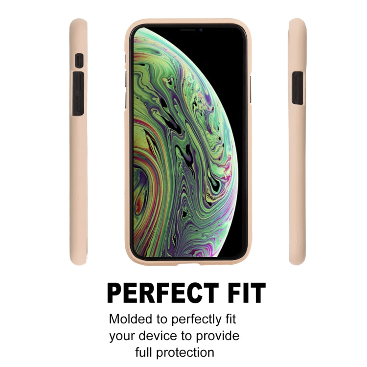 For iPhone XS GOOSPERY SOFT FEELING Liquid TPU Drop-proof Soft Case