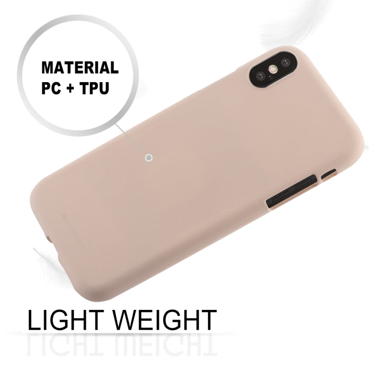 For iPhone XS GOOSPERY SOFT FEELING Liquid TPU Drop-proof Soft Case