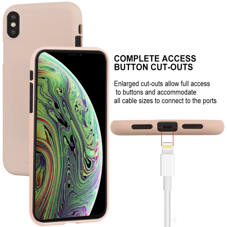 For iPhone XS GOOSPERY SOFT FEELING Liquid TPU Drop-proof Soft Case