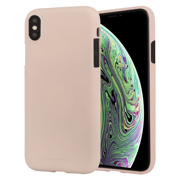 For iPhone XS GOOSPERY SOFT FEELING Liquid TPU Drop-proof Soft Case