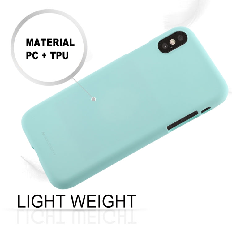 For iPhone XS GOOSPERY SOFT FEELING Liquid TPU Drop-proof Soft Case