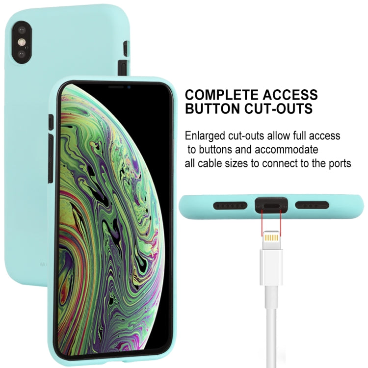 For iPhone XS GOOSPERY SOFT FEELING Liquid TPU Drop-proof Soft Case
