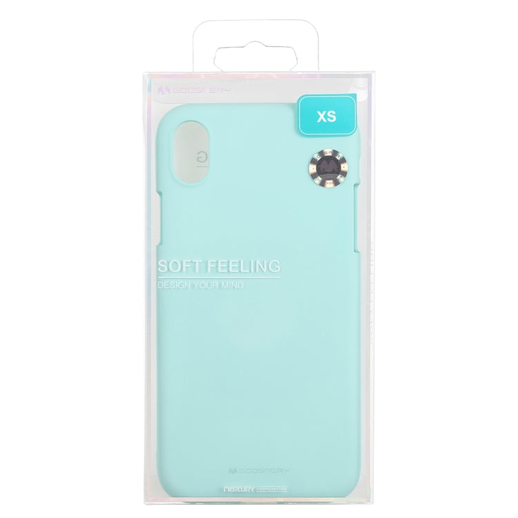 For iPhone XS GOOSPERY SOFT FEELING Liquid TPU Drop-proof Soft Case
