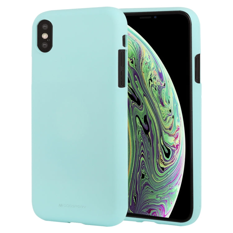 For iPhone XS GOOSPERY SOFT FEELING Liquid TPU Drop-proof Soft Case