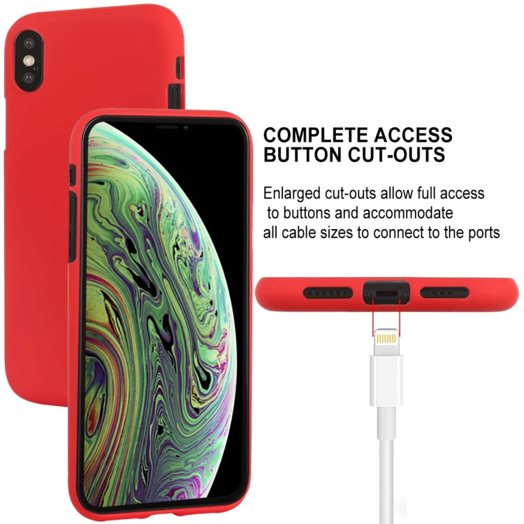 For iPhone XS GOOSPERY SOFT FEELING Liquid TPU Drop-proof Soft Case