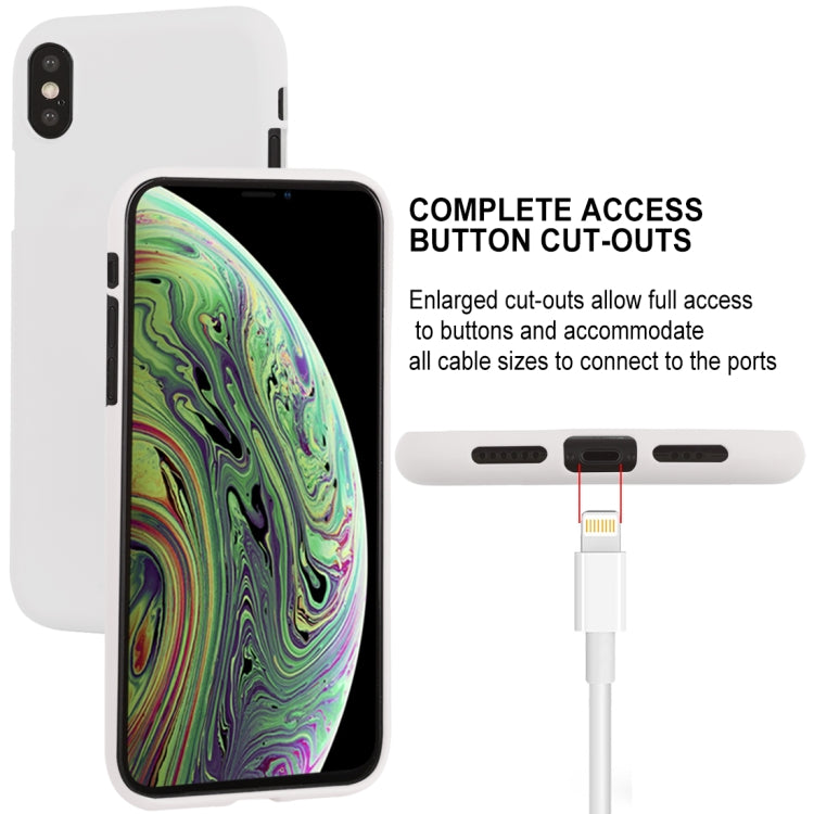 For iPhone XS GOOSPERY SOFT FEELING Liquid TPU Drop-proof Soft Case
