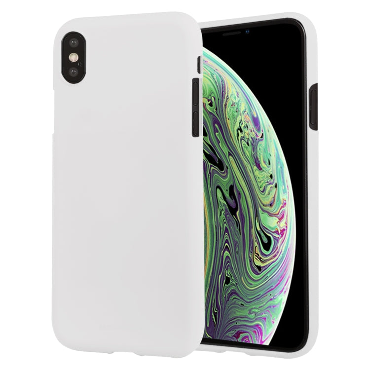 For iPhone XS GOOSPERY SOFT FEELING Liquid TPU Drop-proof Soft Case