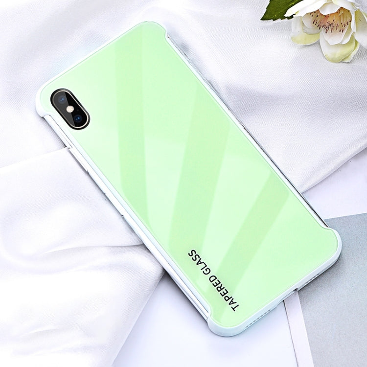 For iPhone X / XS  Shockproof Tempered Protective Case