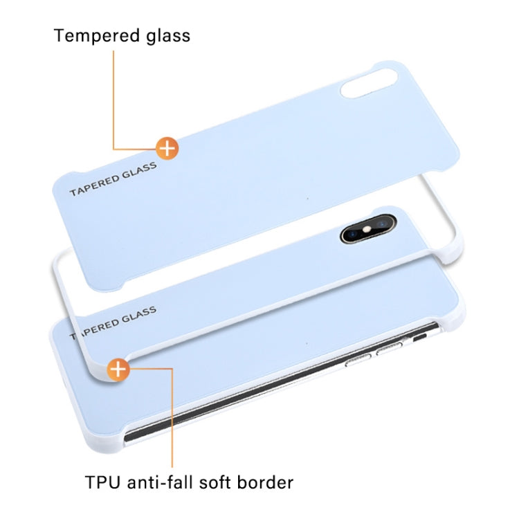 For iPhone X / XS  Shockproof Tempered Protective Case