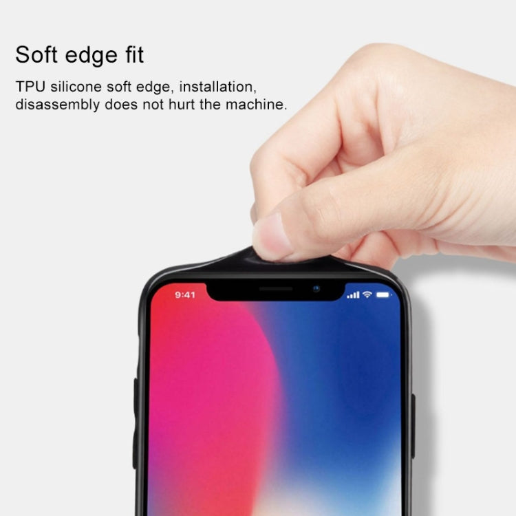 For iPhone X / XS Creative Gradient Tempered Glass Protective Case