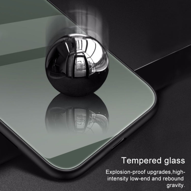 For iPhone X / XS Creative Gradient Tempered Glass Protective Case