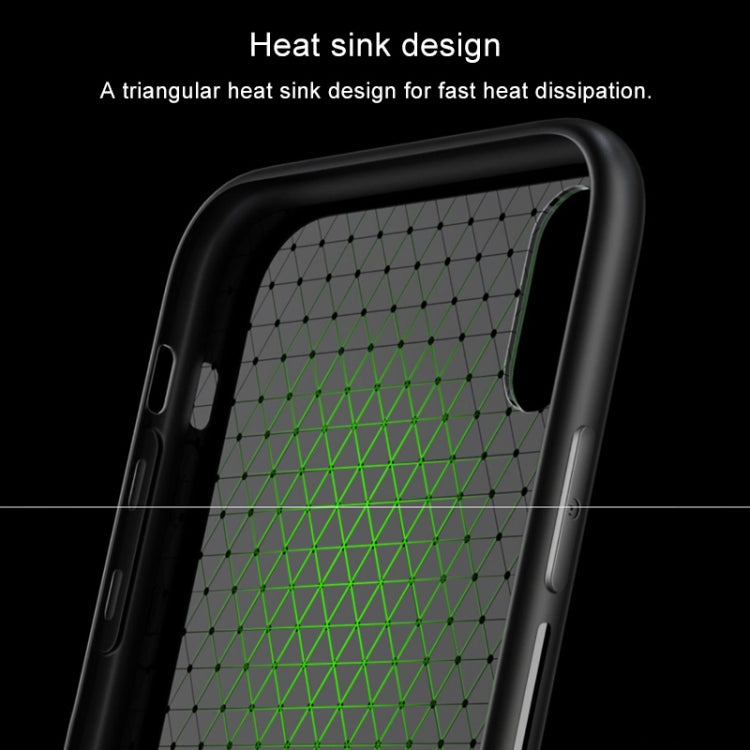 For iPhone XS Max Creative Gradient Tempered Glass Protective Case