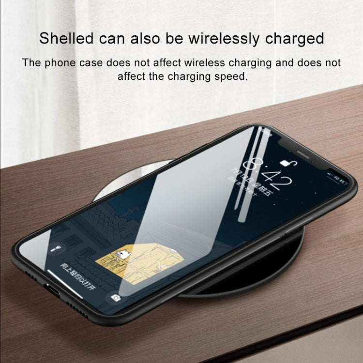 For iPhone XS Max Creative Gradient Tempered Glass Protective Case