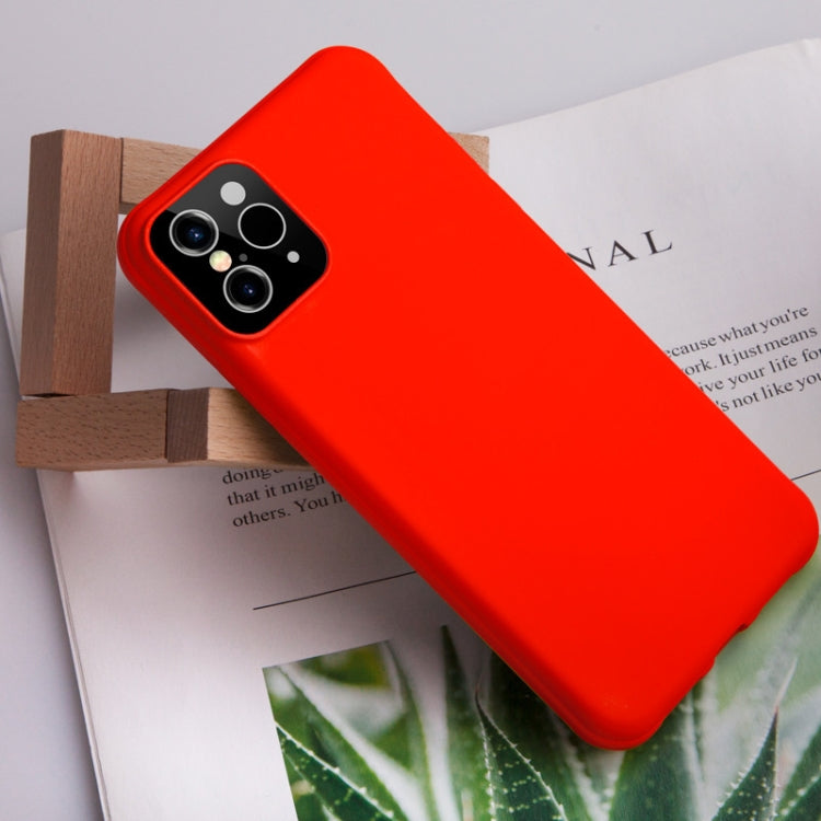 For iPhone XS Max Creative Solid Color Liquid Silicone Case