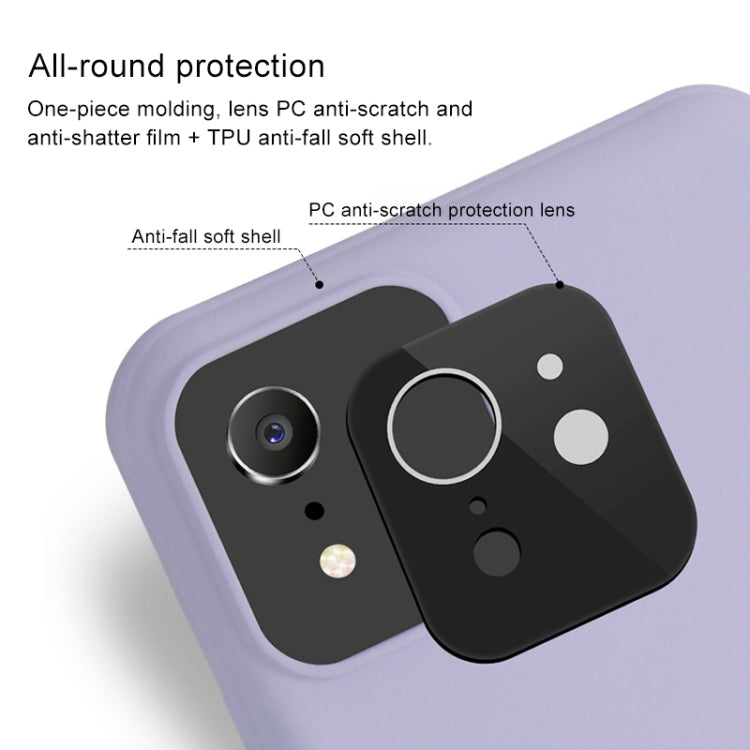 For iPhone X / XS Creative Solid Color Liquid Silicone Case