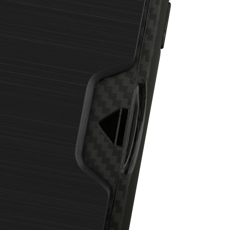 For iPhone X / XS Ultrathin TPU + PC Protective Case with Card Slot & Holder