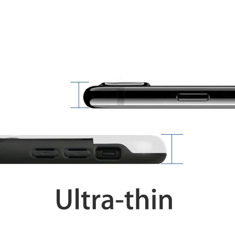 For iPhone X / XS Ultrathin TPU + PC Protective Case with Card Slot & Holder