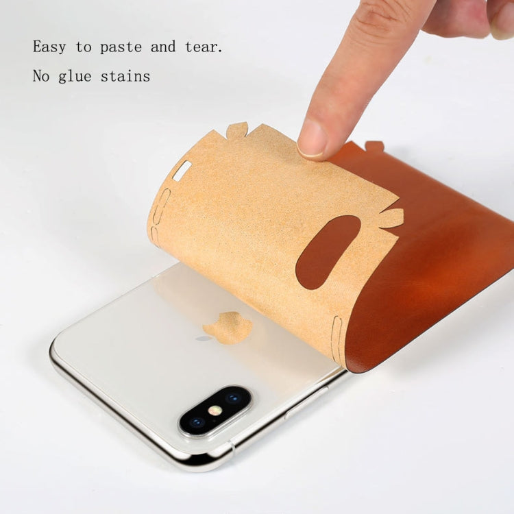 For iPhone X / XS 360 Degree Full Coverage Pasted Top-grain Leather Case