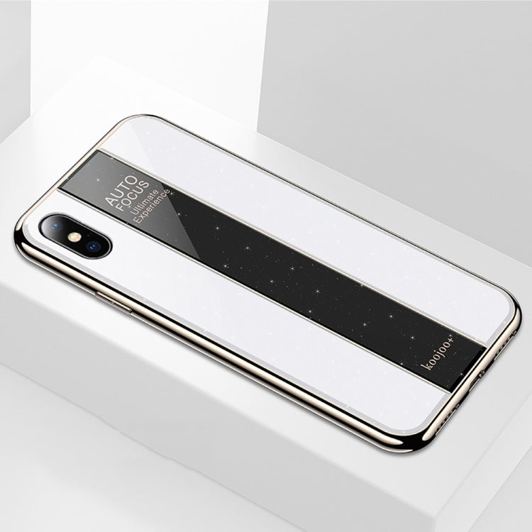 For iPhone X / XS Electroplated Mirror Glass Case