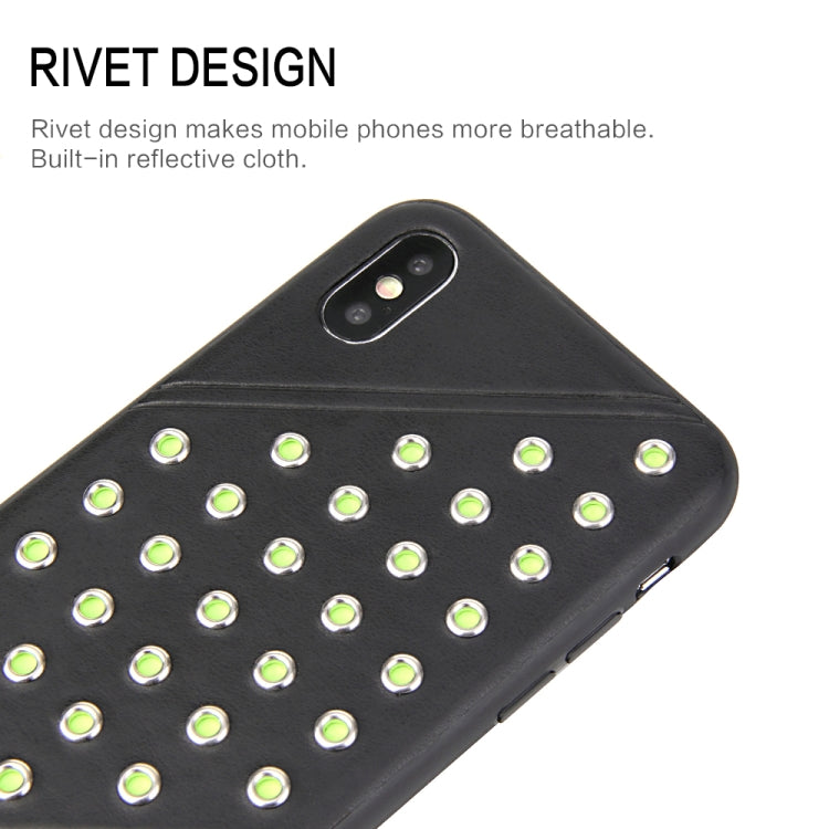 For iPhone X / XS Star Series Retro Crazy Horse Texture PU Leather Case