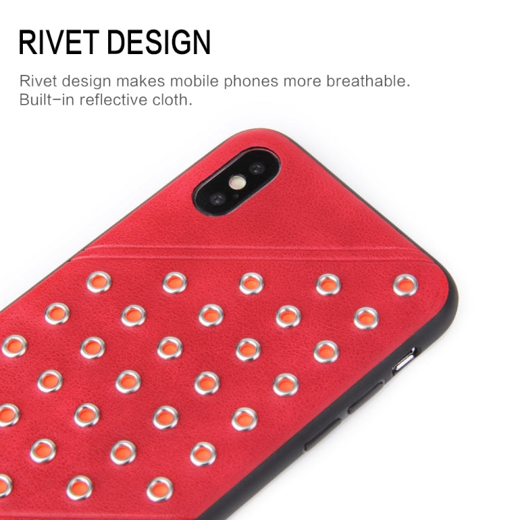 For iPhone X / XS Star Series Retro Crazy Horse Texture PU Leather Case