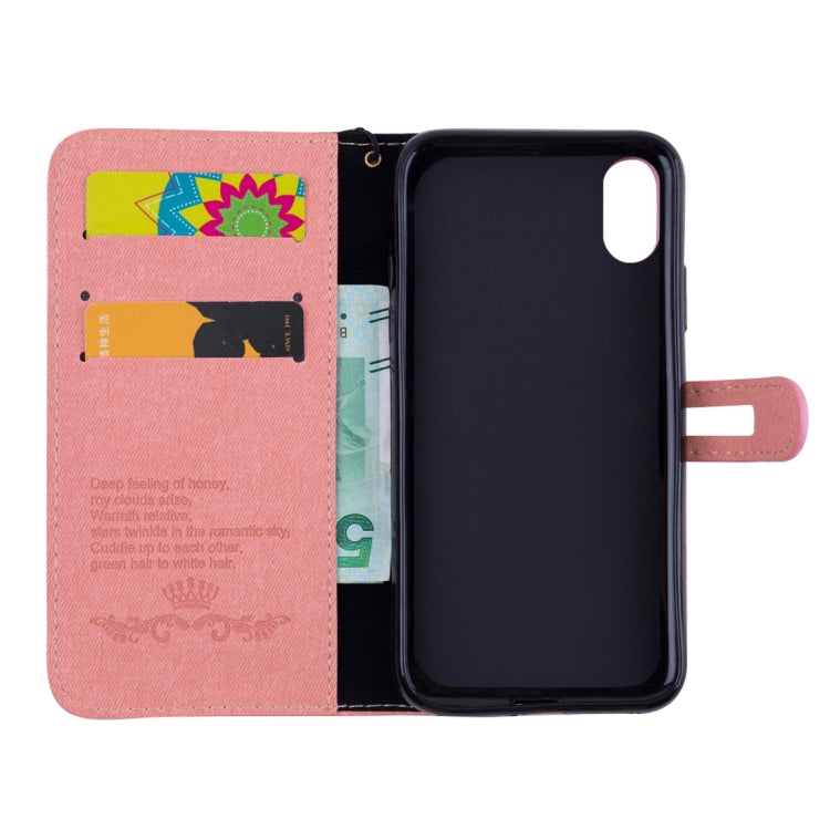 For iPhone XS Splicing Embossed Male Style Horizontal Flip Leather Case with Holder & Card Slots & Wallet & Lanyard