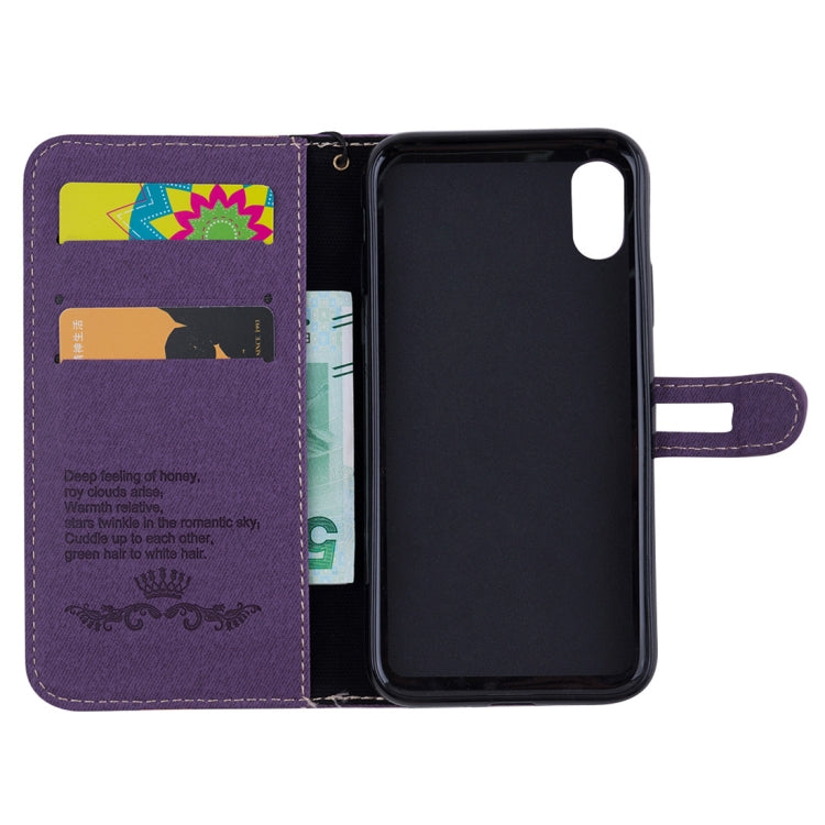 For iPhone XS Splicing Embossed Male Style Horizontal Flip Leather Case with Holder & Card Slots & Wallet & Lanyard